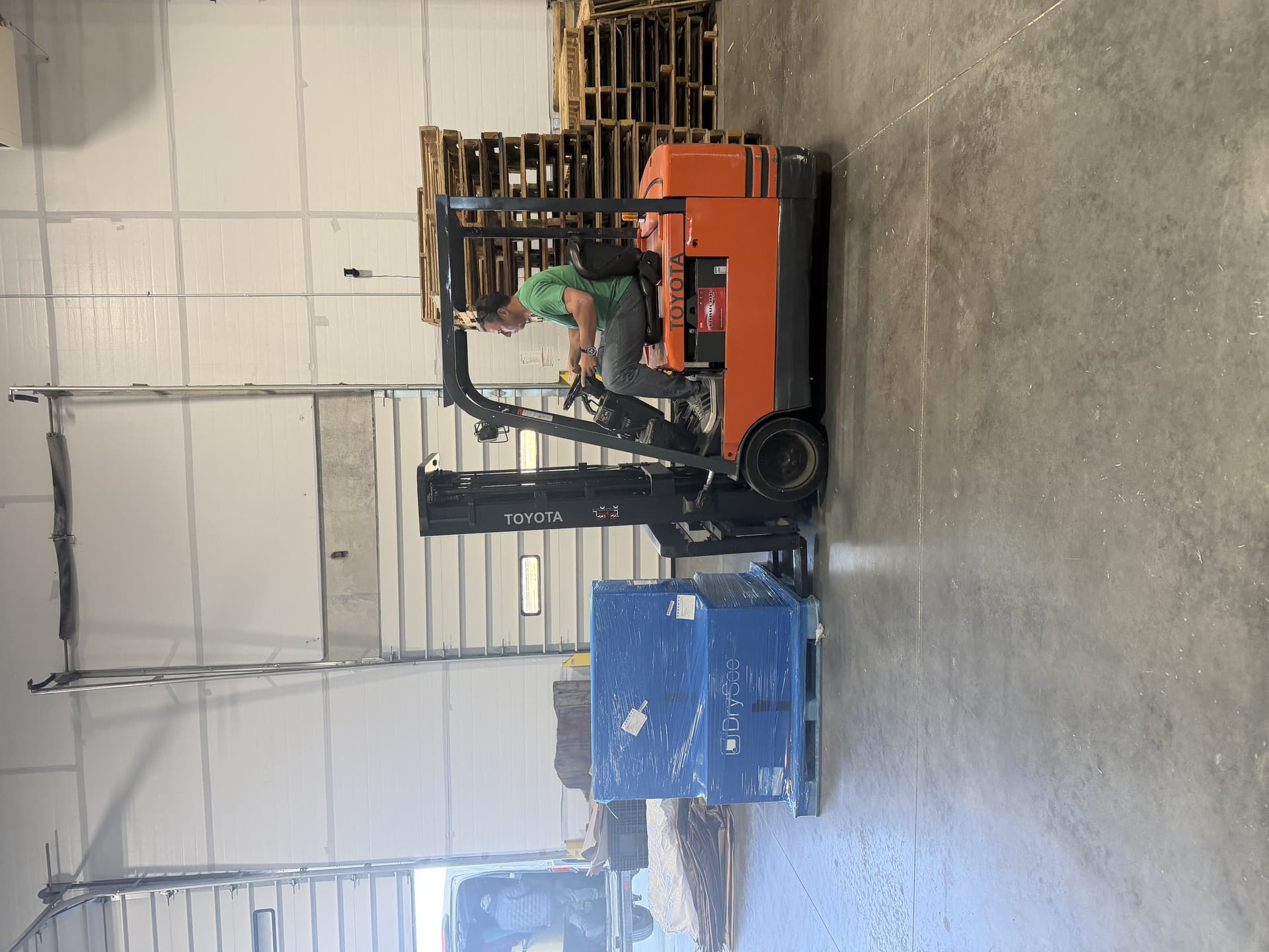 Forklift operations in CITW warehouse
